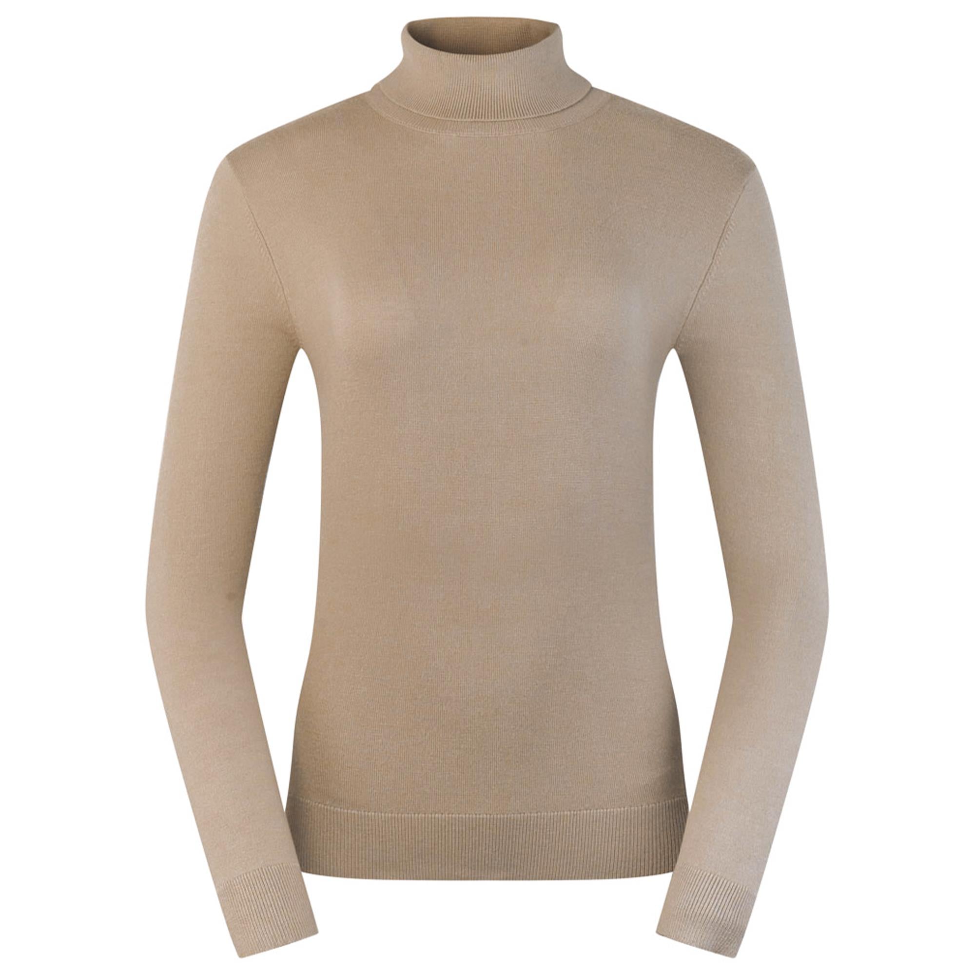 Pure Golf Simone Ladies Golf Roll Neck Cappuccino